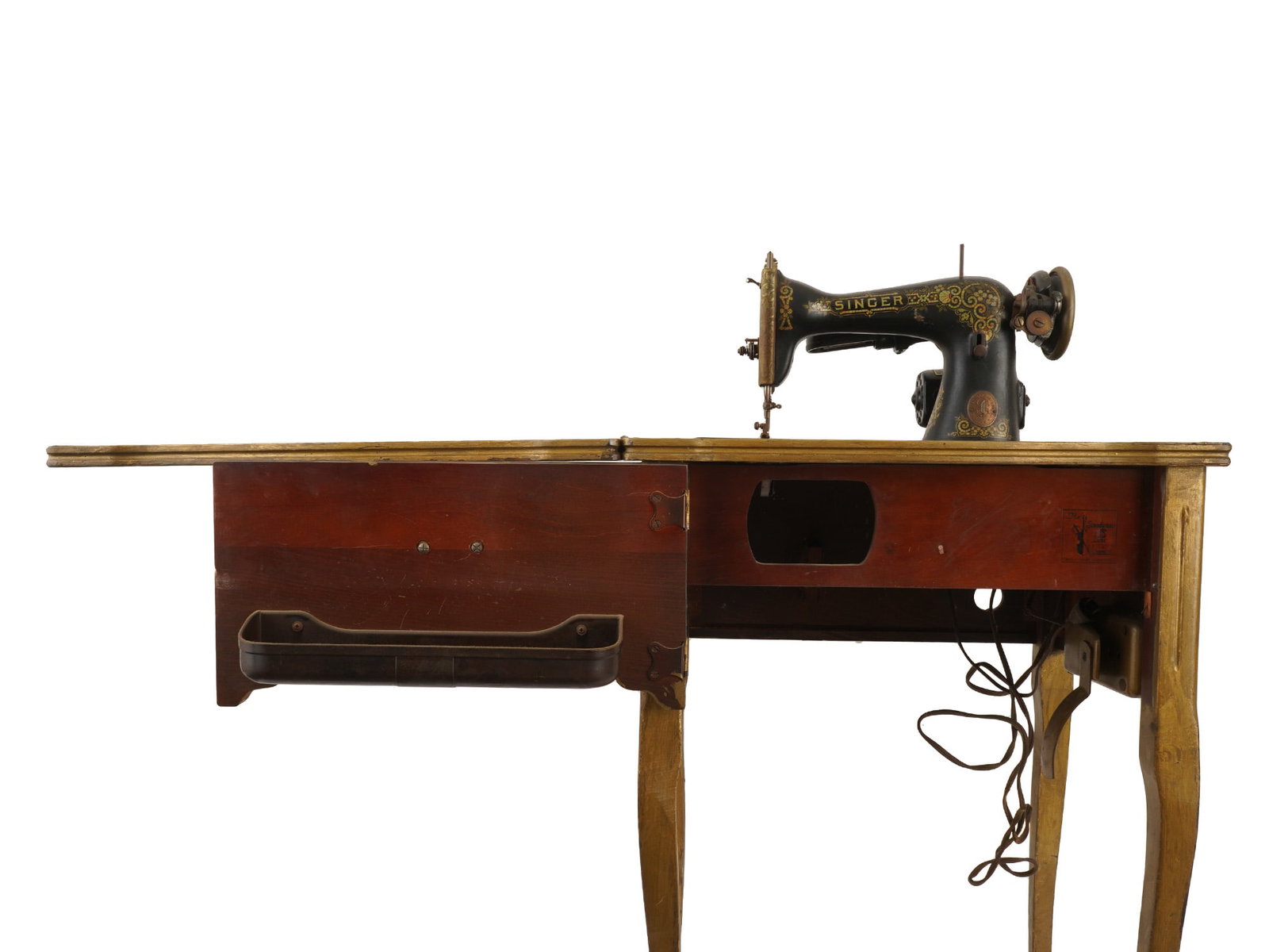 EARLY 20TH C SINGER SPHINX SEWING MACHINE - 6