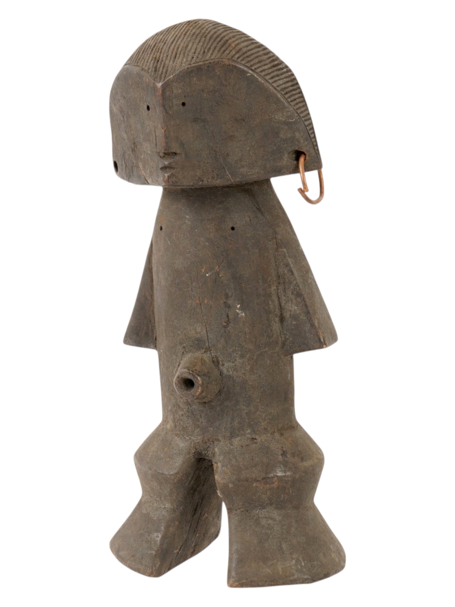 AFRICAN CARVED WOOD FIGURE FROM BONGO PEOPLE OF UGANDA (1 of 10)