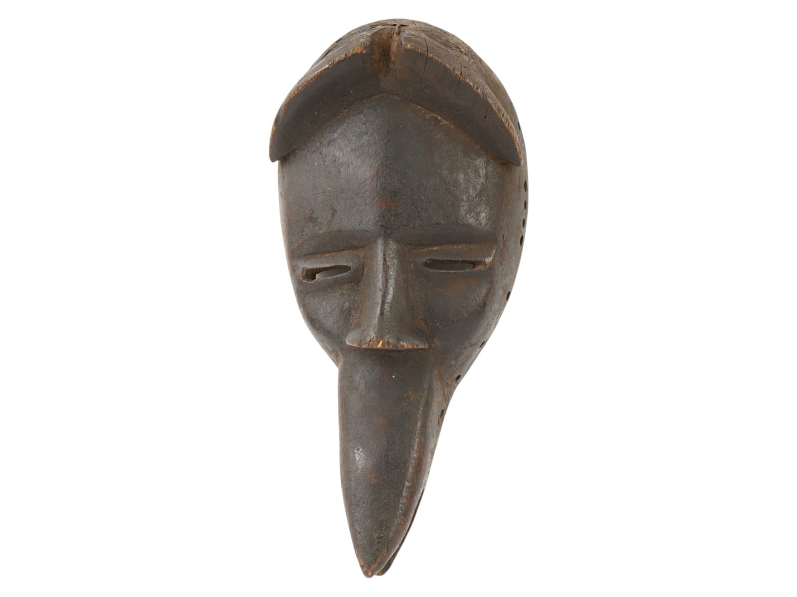 ANTIQUE WEST AFRICAN DAN TRIBE WOODEN FACE MASK (1 of 7)