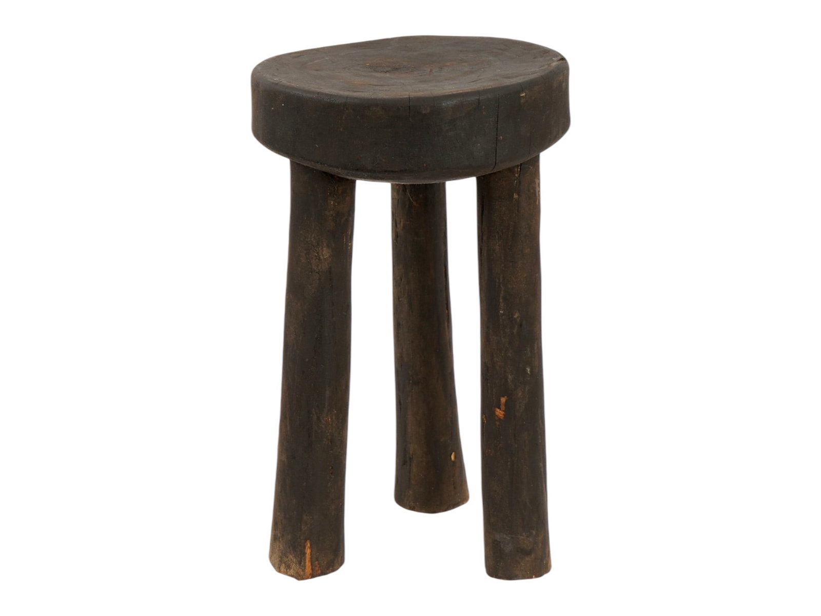 AFRICAN WOOD SENUFO MILKING STOOL FROM IVORY COAST (1 of 7)
