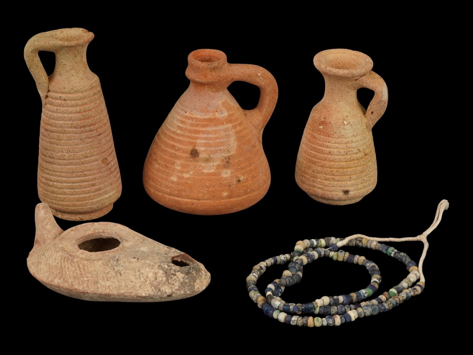 LOT OF ANCIENT HOLY LAND TERRACOTTA WARES 100 TO 500 AD (1 of 8)