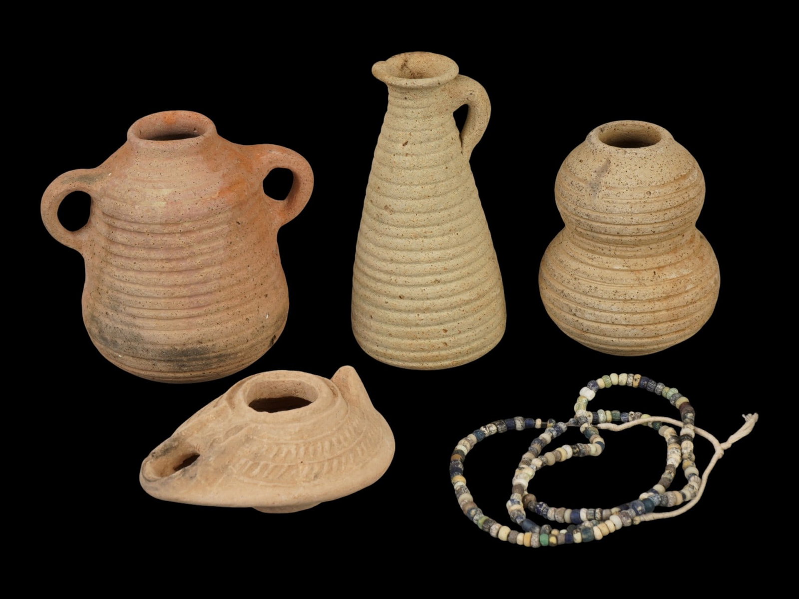 LOT OF ANCIENT HOLY LAND TERRACOTTA WARES 100 TO 500 AD (1 of 4)