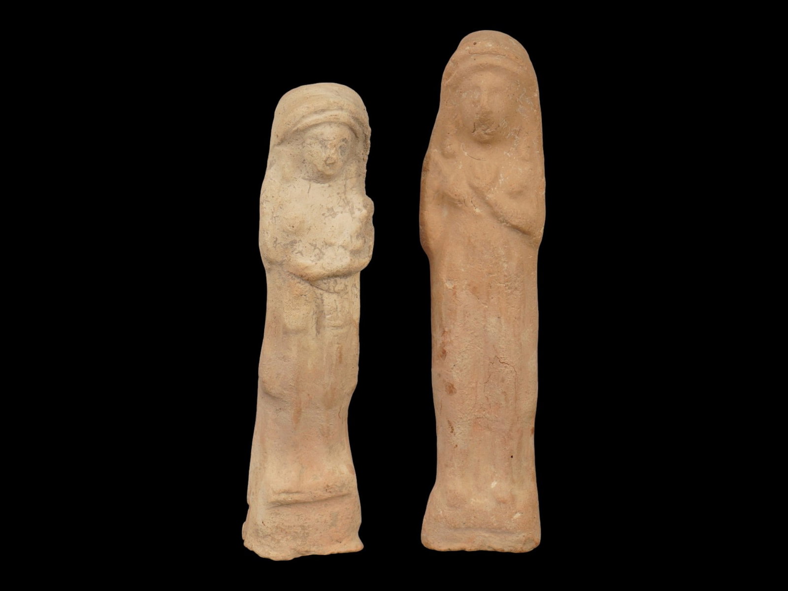 ANCIENT HOLY LAND TERRACOTTA FIGURES OF TANIT OR ASTARTE (1 of 6)