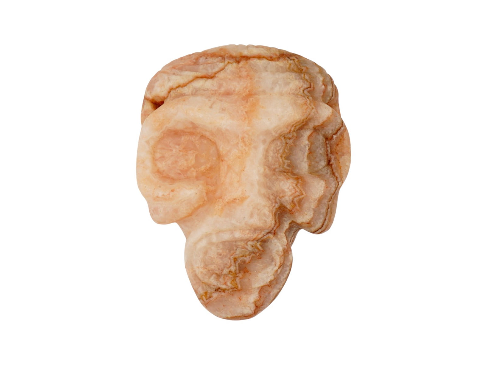 ANCIENT PRE COLUMBIAN TAINO STONE ZEMI FIGURINE: An ancient Mesoamerican hand-carved hardstone sculpture, Zemi. Taino culture. An anthropomorfic scull figure. The holes on the sides indicate that the item could be used as a bead or pendant. Pre Colu