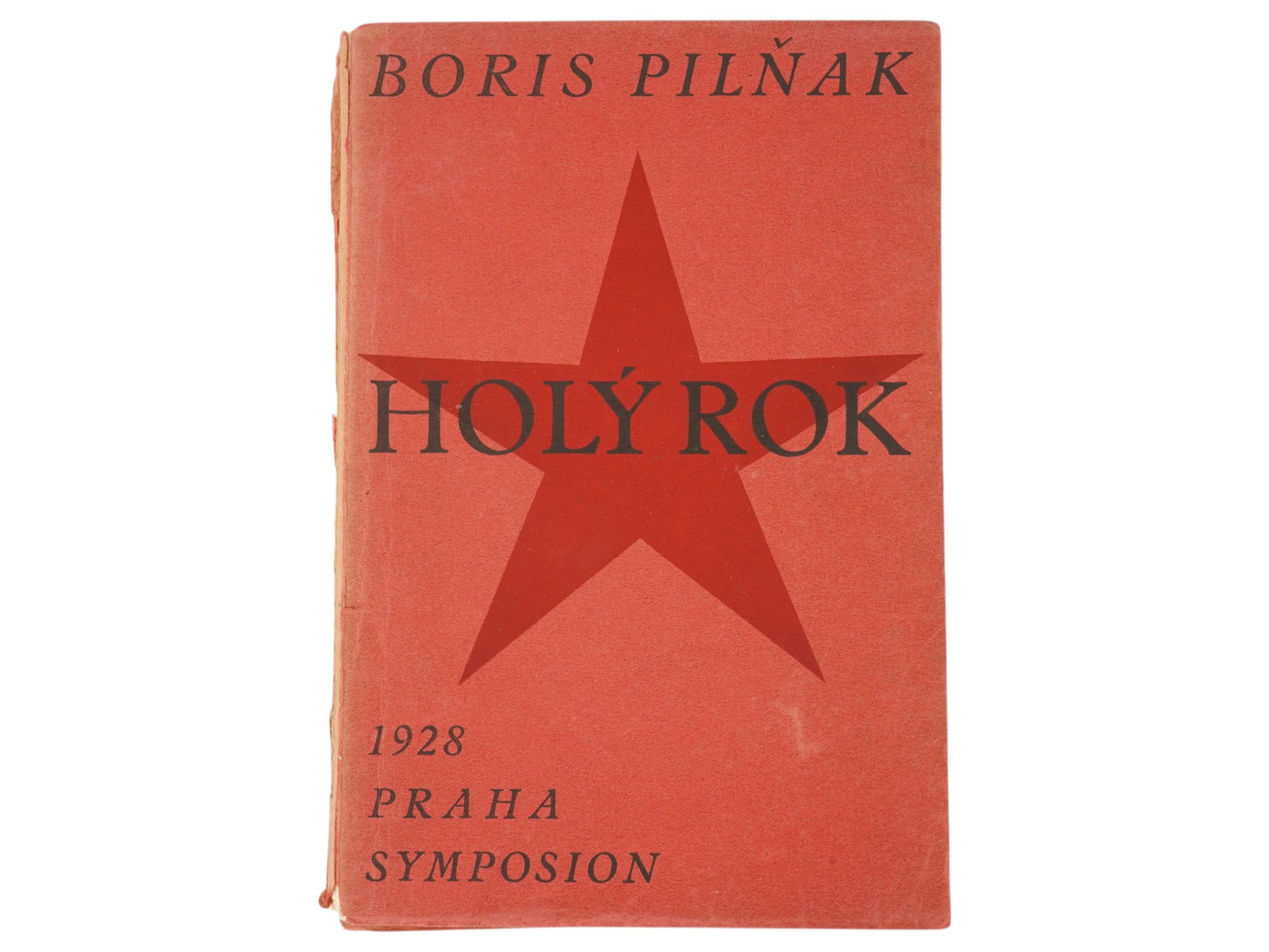 VINTAGE CZECH BOOK THE NAKED YEAR BY BORIS PILNYAK: A vintage Czech book edition of The Naked Year by Boris Pilnyak, presenting one of the earliest and most innovative novels about the Russian Revolution. First published in Russian in 1922 as Goly god,