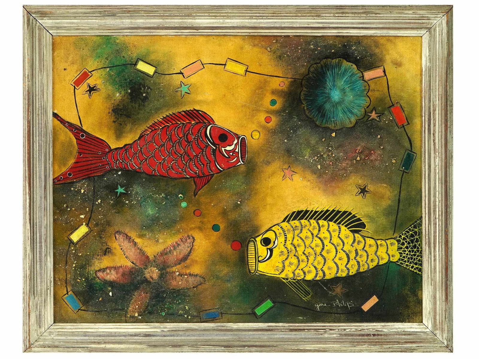 CONTEMPORARY MIXED MEDIA PAINTING BY GINA PHILIPS (1 of 5)