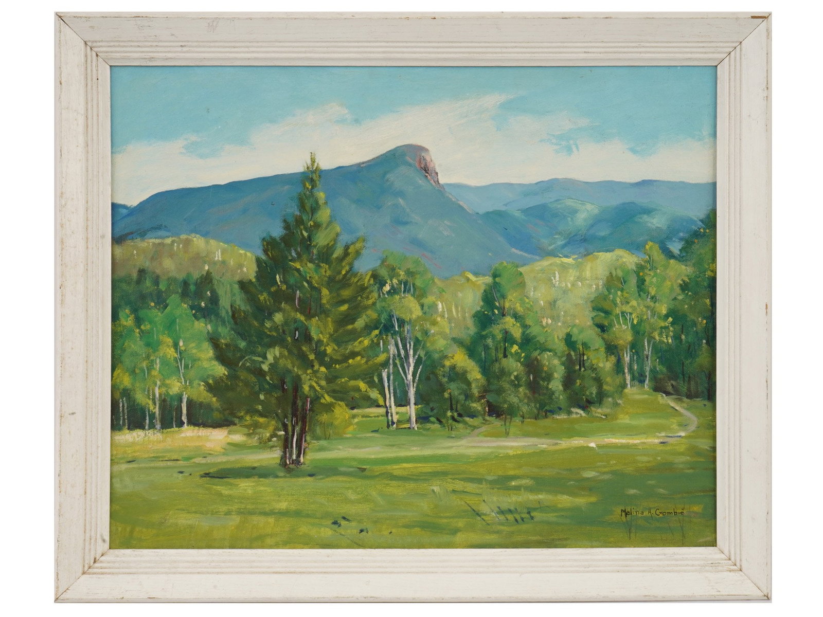 VINTAGE AMERICAN OIL PAINTING BY MALINA A CROMBIE (1 of 4)