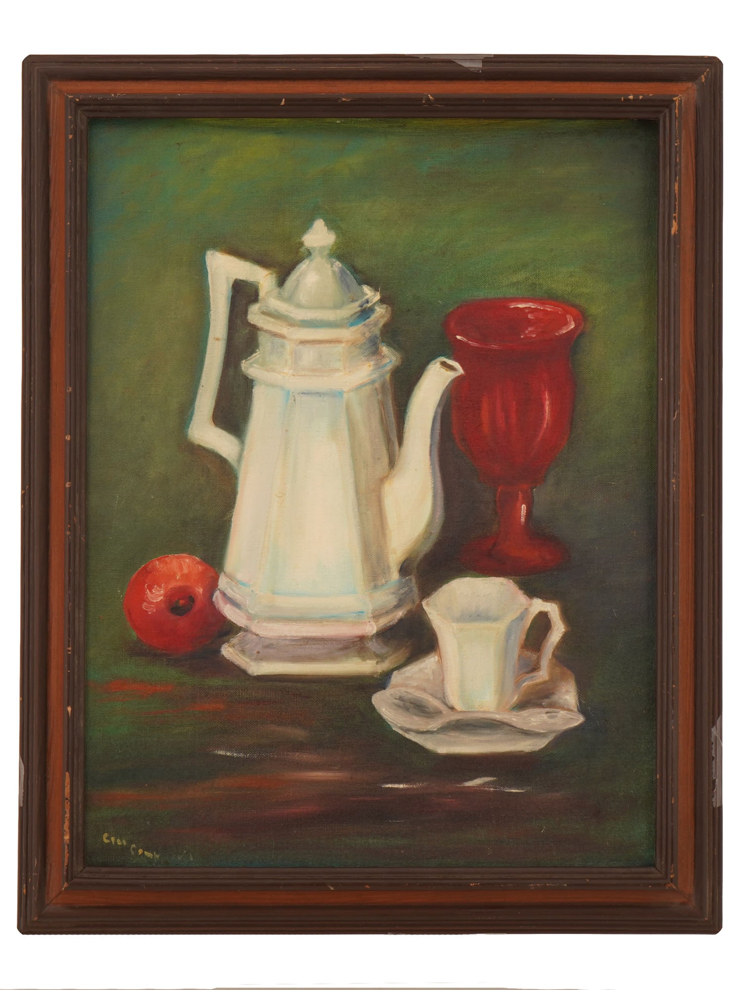 MODERNIST STILL LIFE OIL PAINTING BY CLEO CAMP (1 of 5)