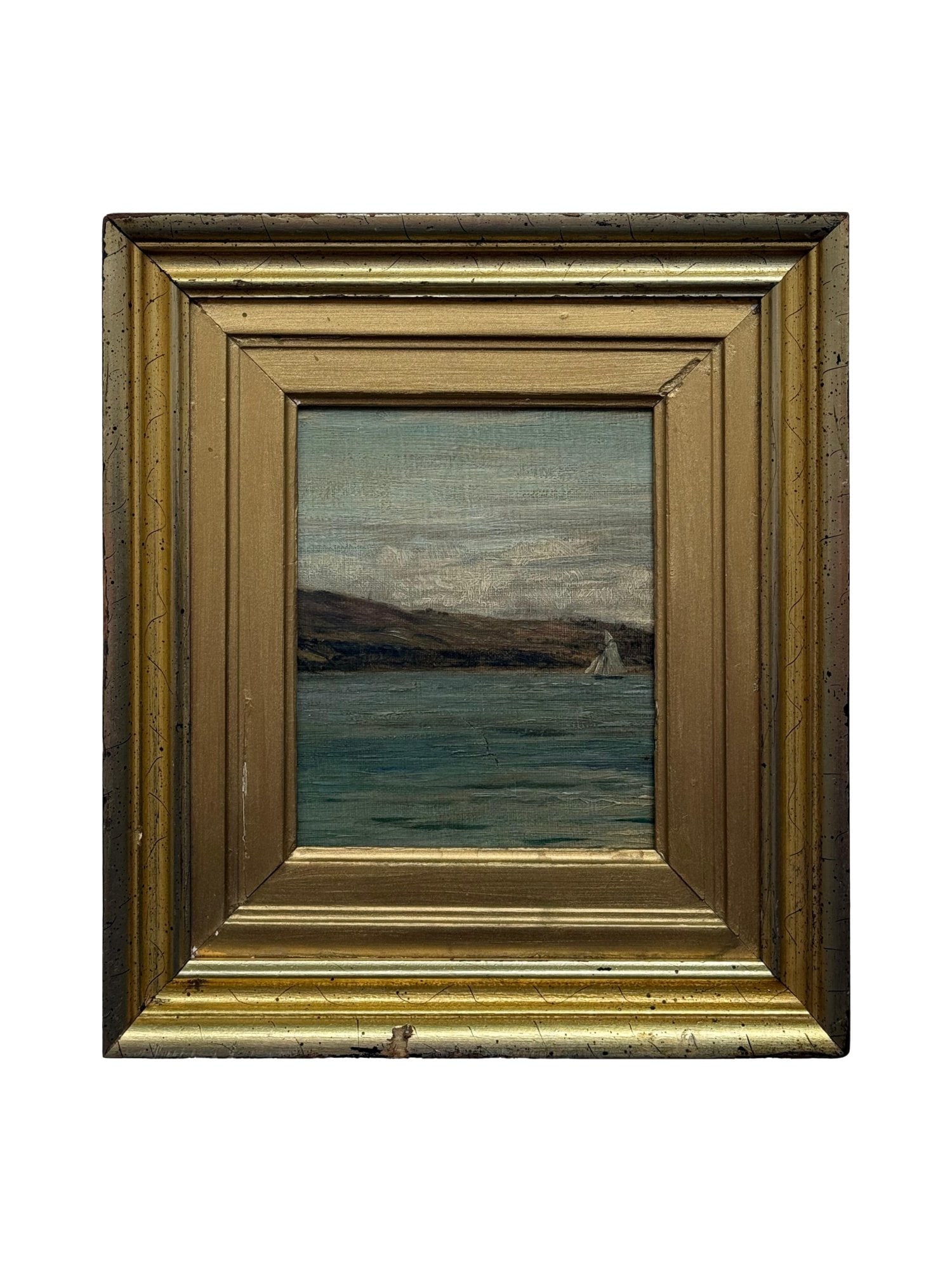 ALFRED THOMPSON BRICHER MANNER SEASCAPE OIL PAINTING (1 of 2)