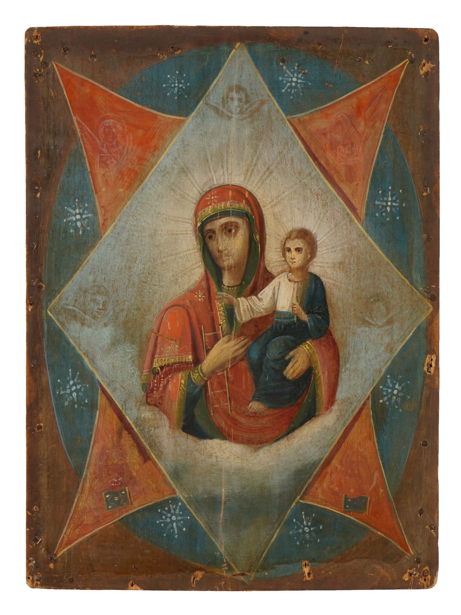19TH CENTURY RUSSIAN ORTHODOX BURNING BUSH ICON (1 of 6)