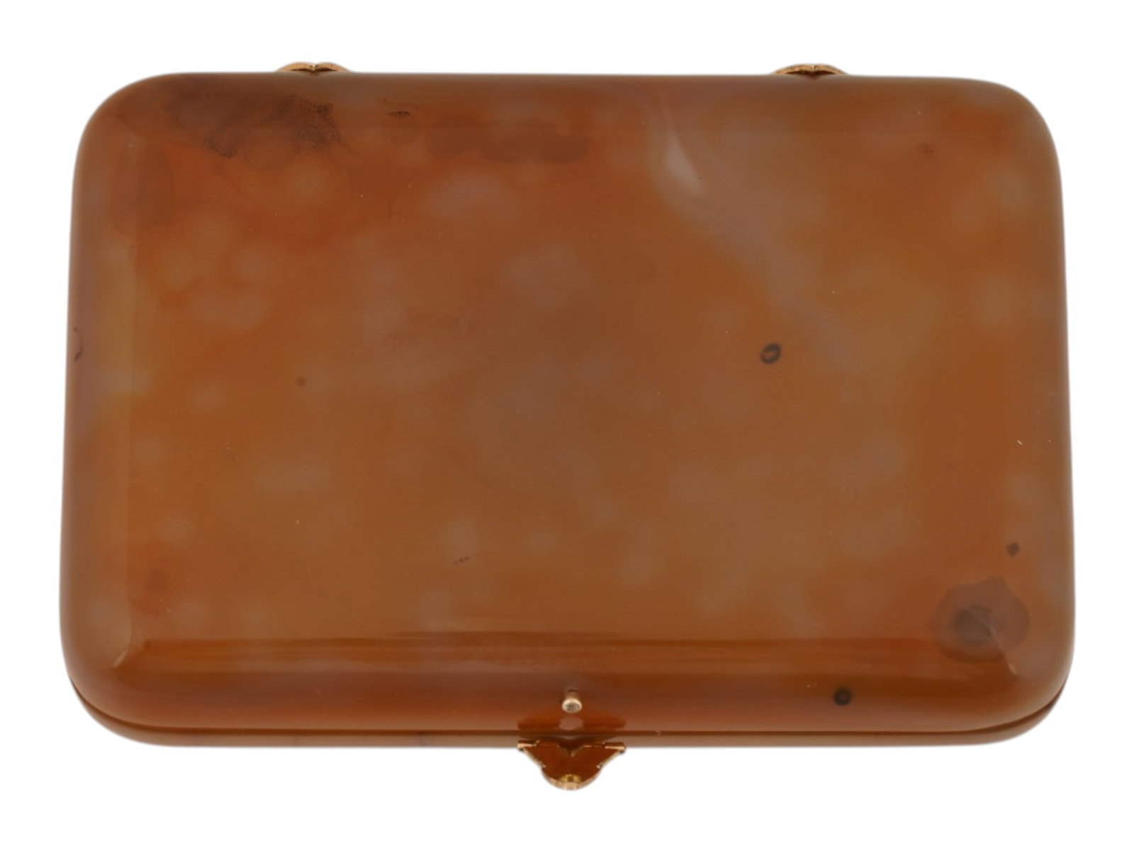 RUSSIAN GOLD AGATE RUBY AND DIAMOND CIGARETTE CASE - 3