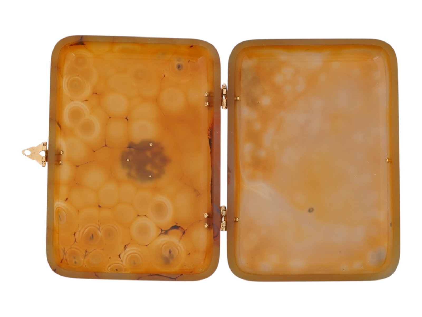 RUSSIAN GOLD AGATE RUBY AND DIAMOND CIGARETTE CASE - 6