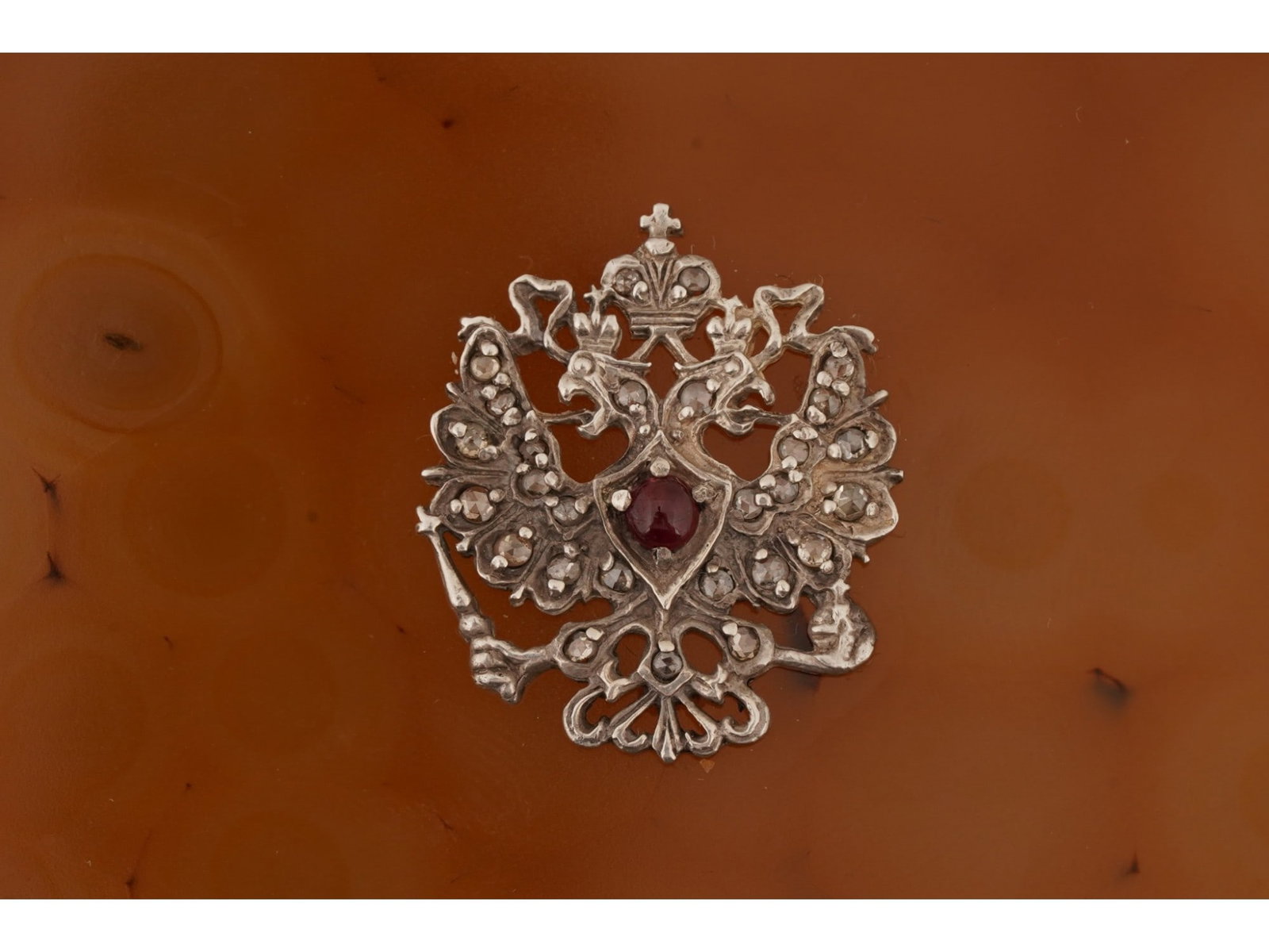 RUSSIAN GOLD AGATE RUBY AND DIAMOND CIGARETTE CASE - 8