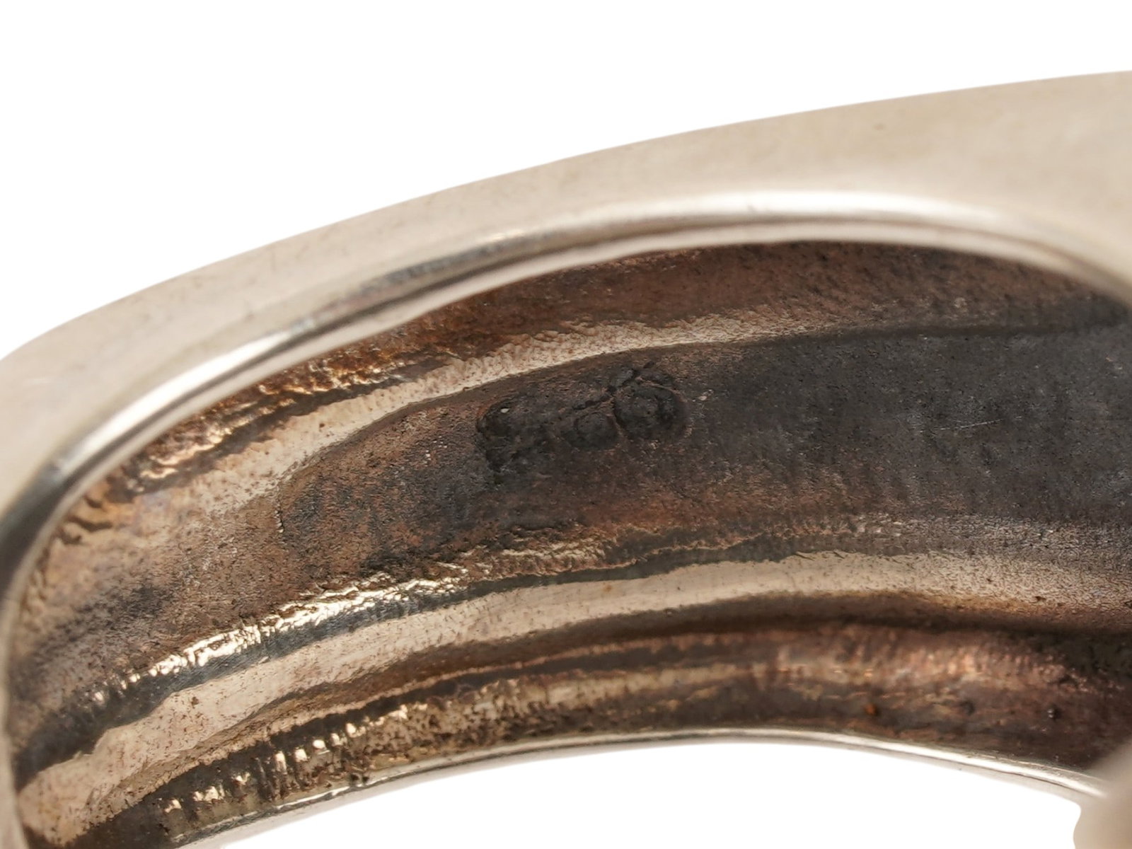 VINTAGE STERLING SILVER BRAIDED RING - 7