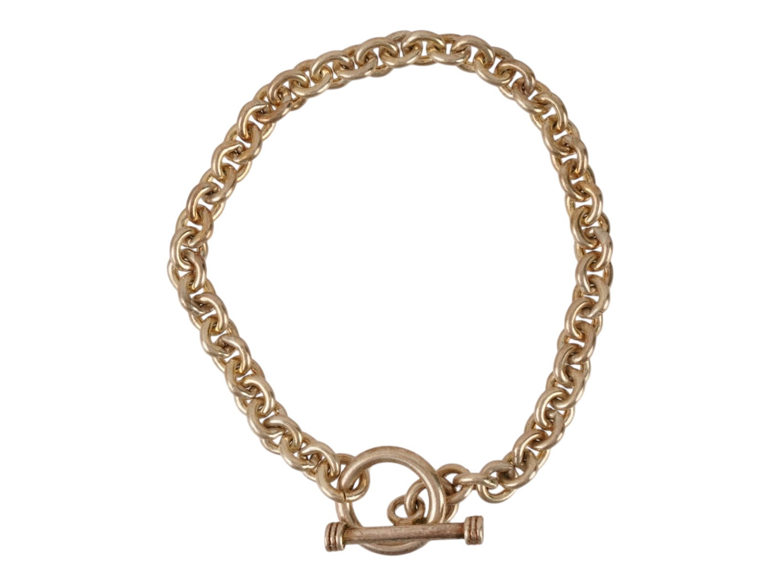 STERLING SILVER TOGGLE LINK CHAIN DESIGN BRACELET (1 of 5)