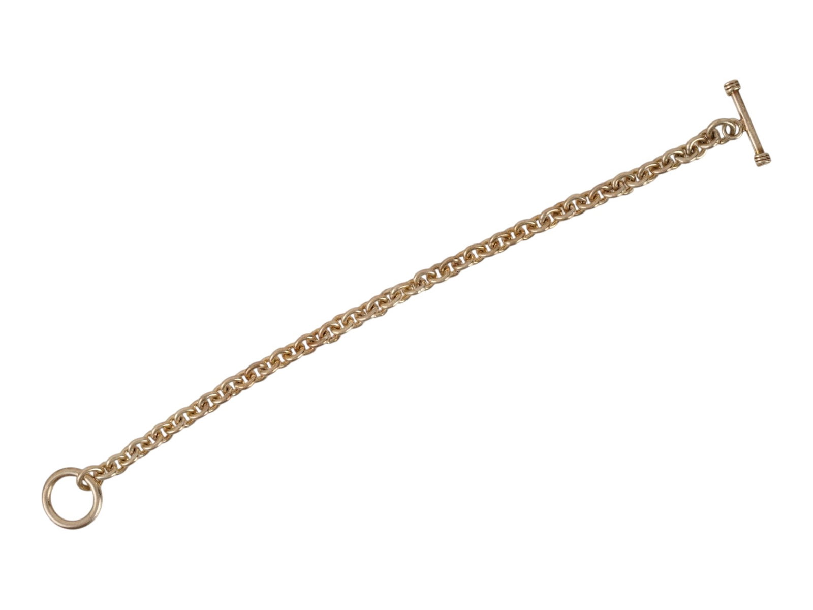 STERLING SILVER TOGGLE LINK CHAIN DESIGN BRACELET - 2