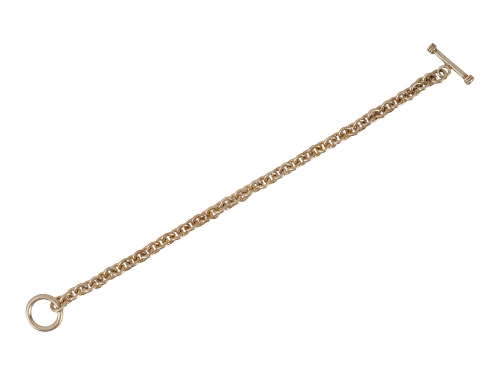 STERLING SILVER TOGGLE LINK CHAIN DESIGN BRACELET - 3