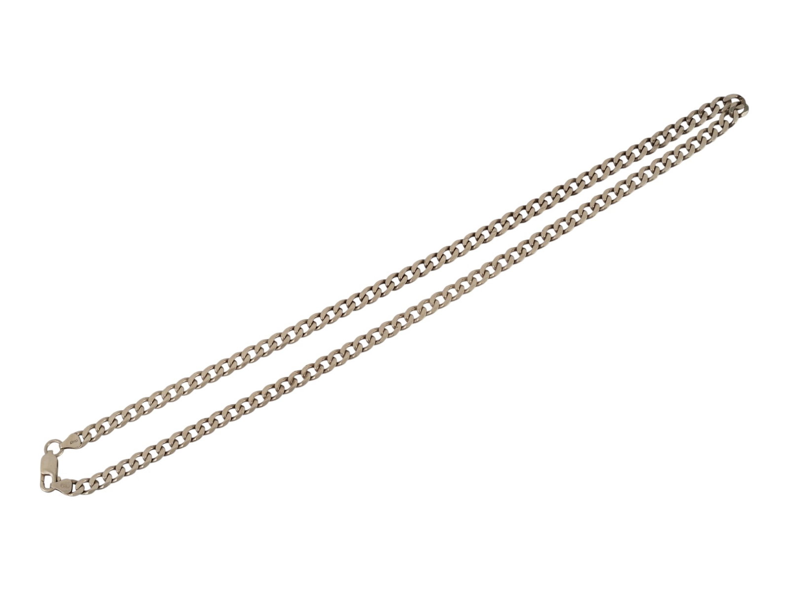 VINTAGE ITALIAN STERLING SILVER GRUMETTA CHAIN NECKLACE (1 of 5)