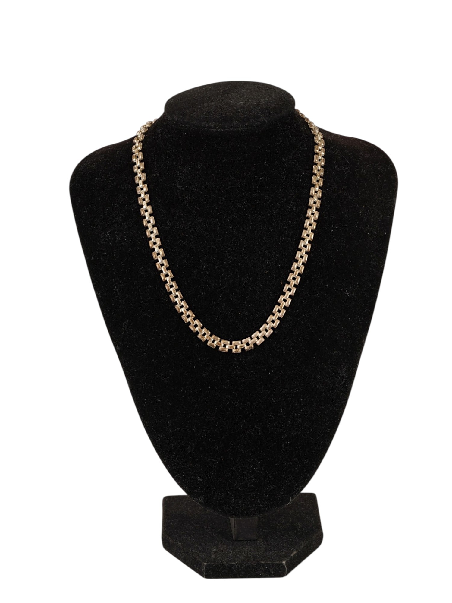 VINTAGE STERLING SILVER CHAIN NECKLACE (1 of 6)