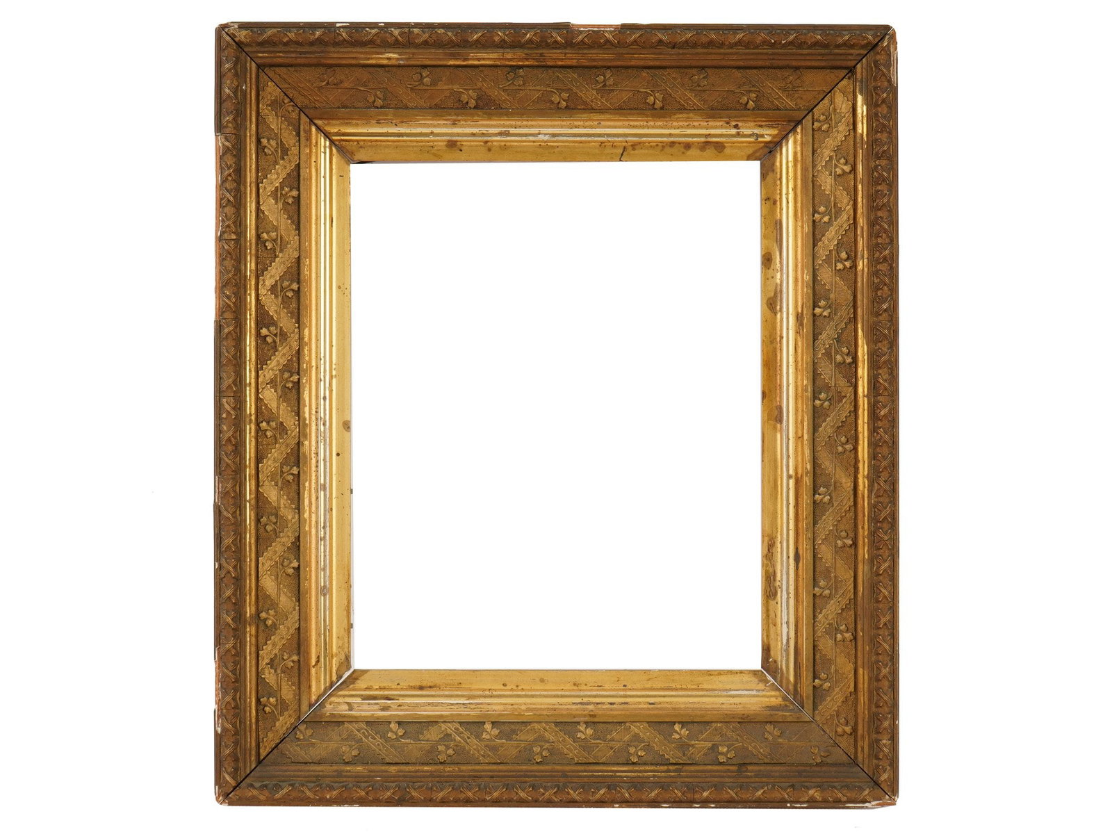 ANTIQUE EUROPEAN CARVED GILT WOOD PICTURE FRAME (1 of 6)