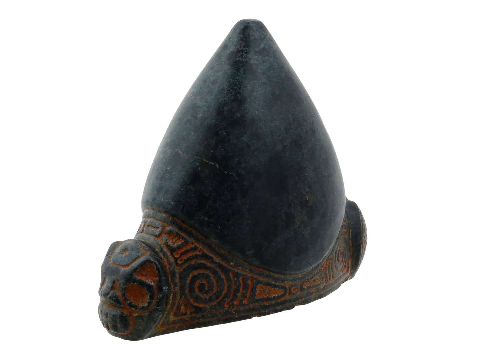 ANCIENT PRE COLUMBIAN HARD STONE TAINO ZEMI FIGURINE (1 of 7)