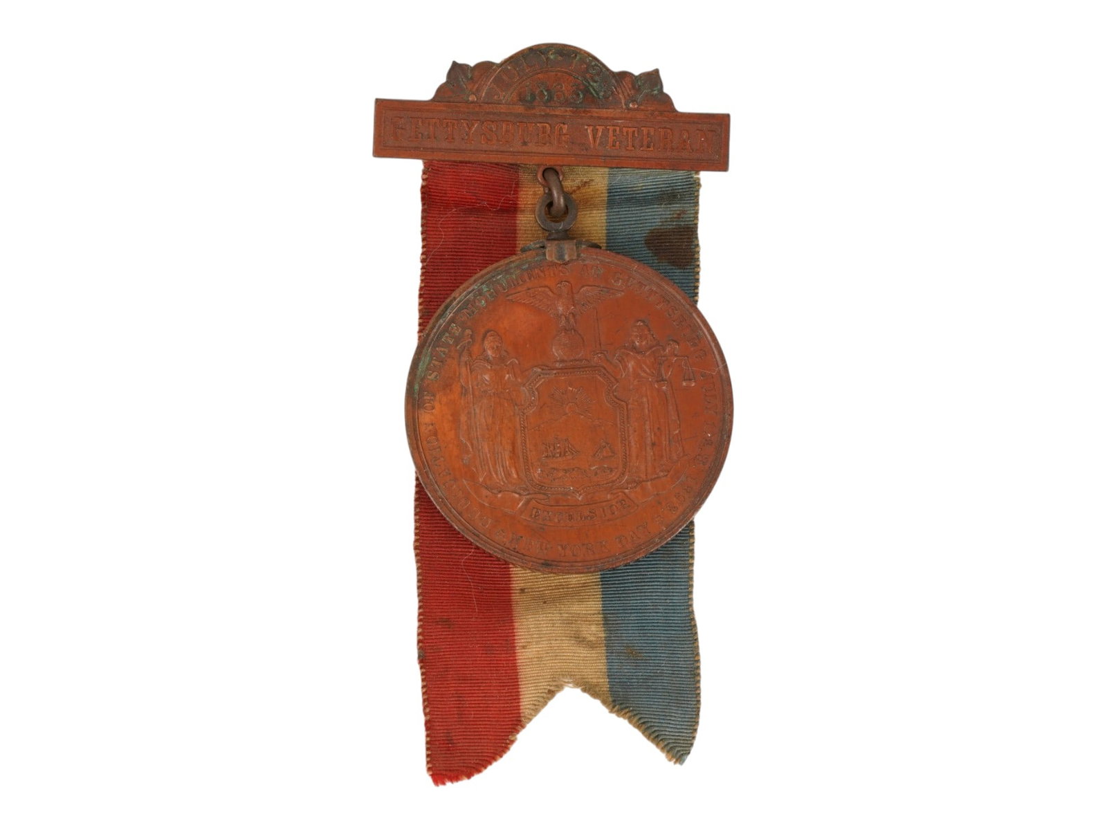 ANTIQUE 1893 NEW YORK GETTYSBURG VETERAN MEDAL OF HONOR (1 of 5)
