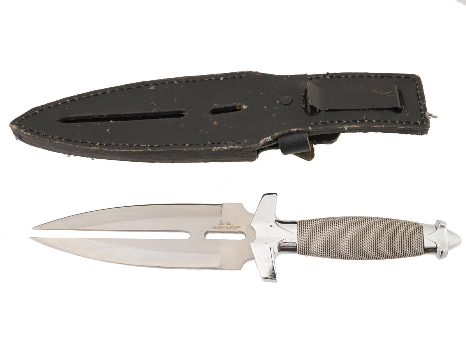 GIL HIBBEN DOUBLE SHADOW DAGGER W SNEATH - 4