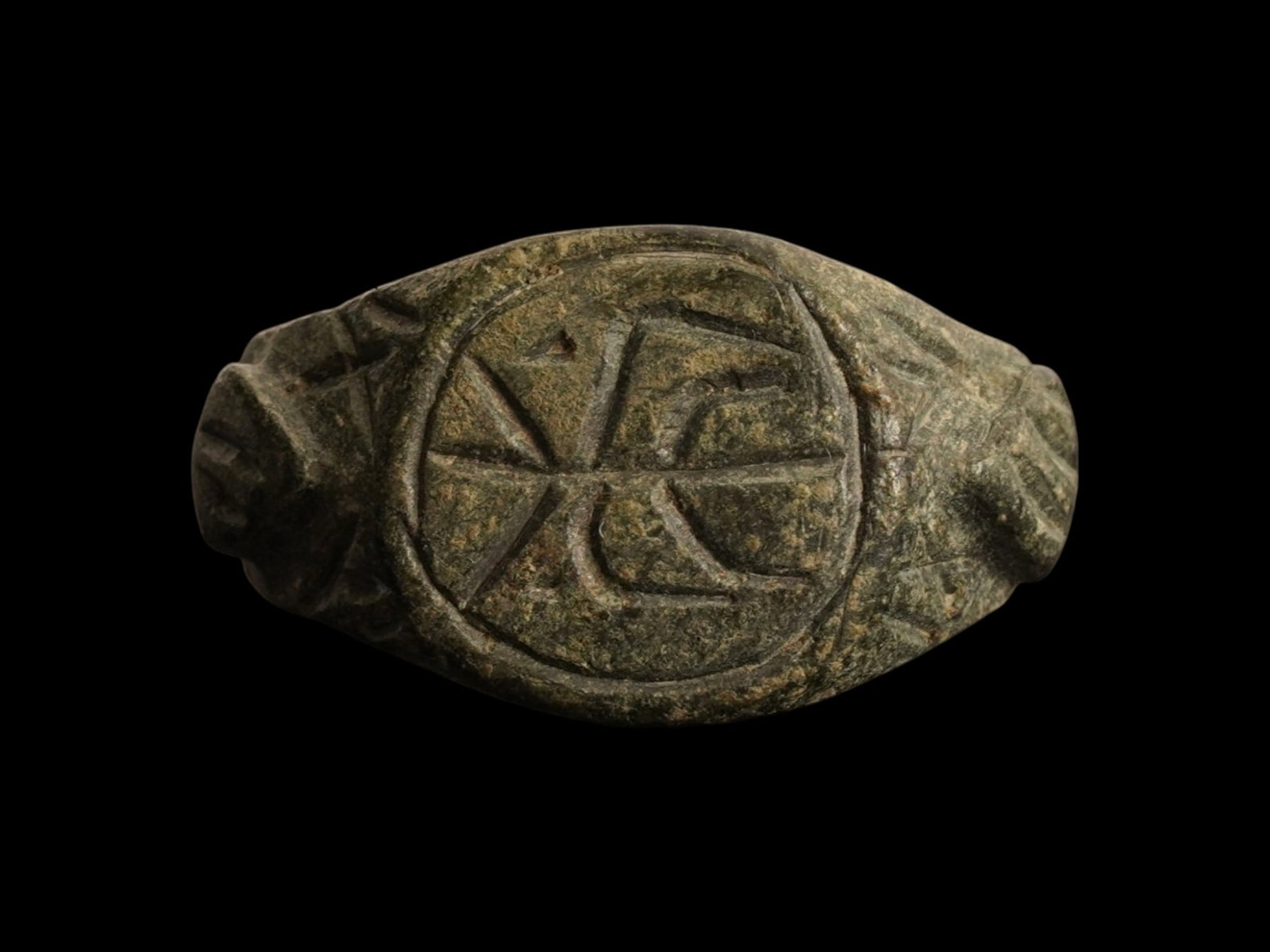 ANCIENT ROMAN MENORAH BRONZE RING 200 TO 400 AD (1 of 5)