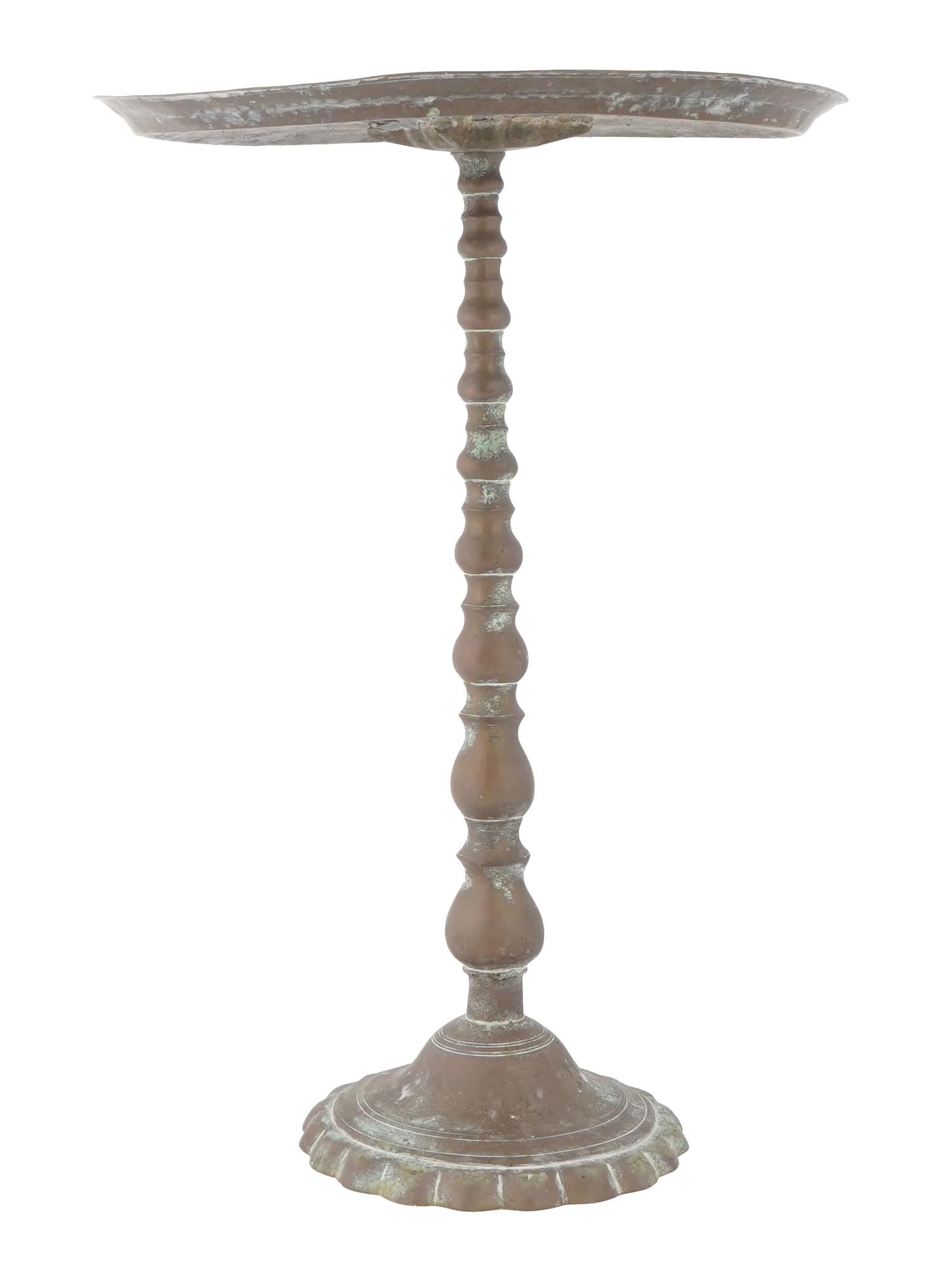 ANTIQUE OTTOMAN ISLAMIC BRONZE TABLE - 4