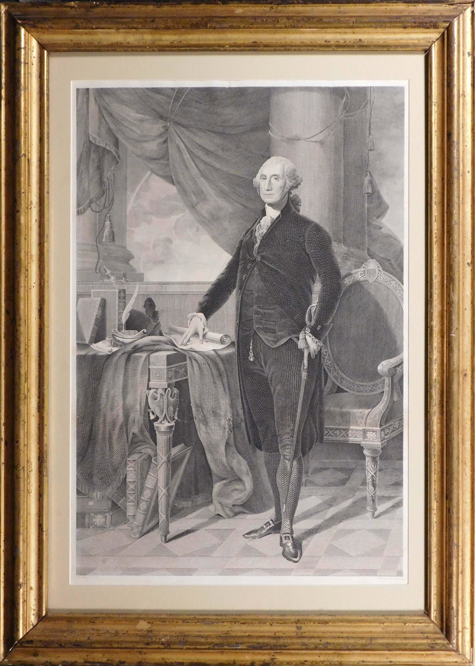 Engraving of George Washington (1 of 3)