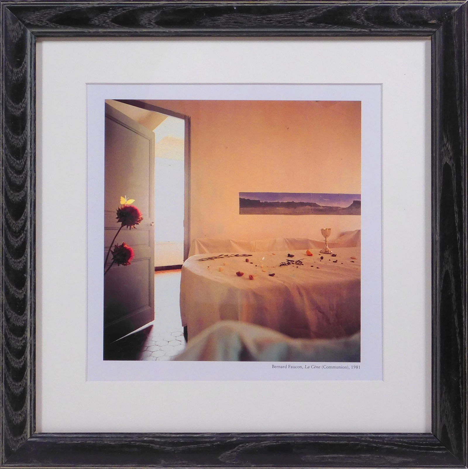 Bernard Faucon: La Cene (Communion): Bernard Faucon (French, b.1950): La Cene (Communion), 1996. Sheet Fed Gravure Print, unsigned, professionally framed. Bernard Faucon was one of the first photographers to master the constructed image