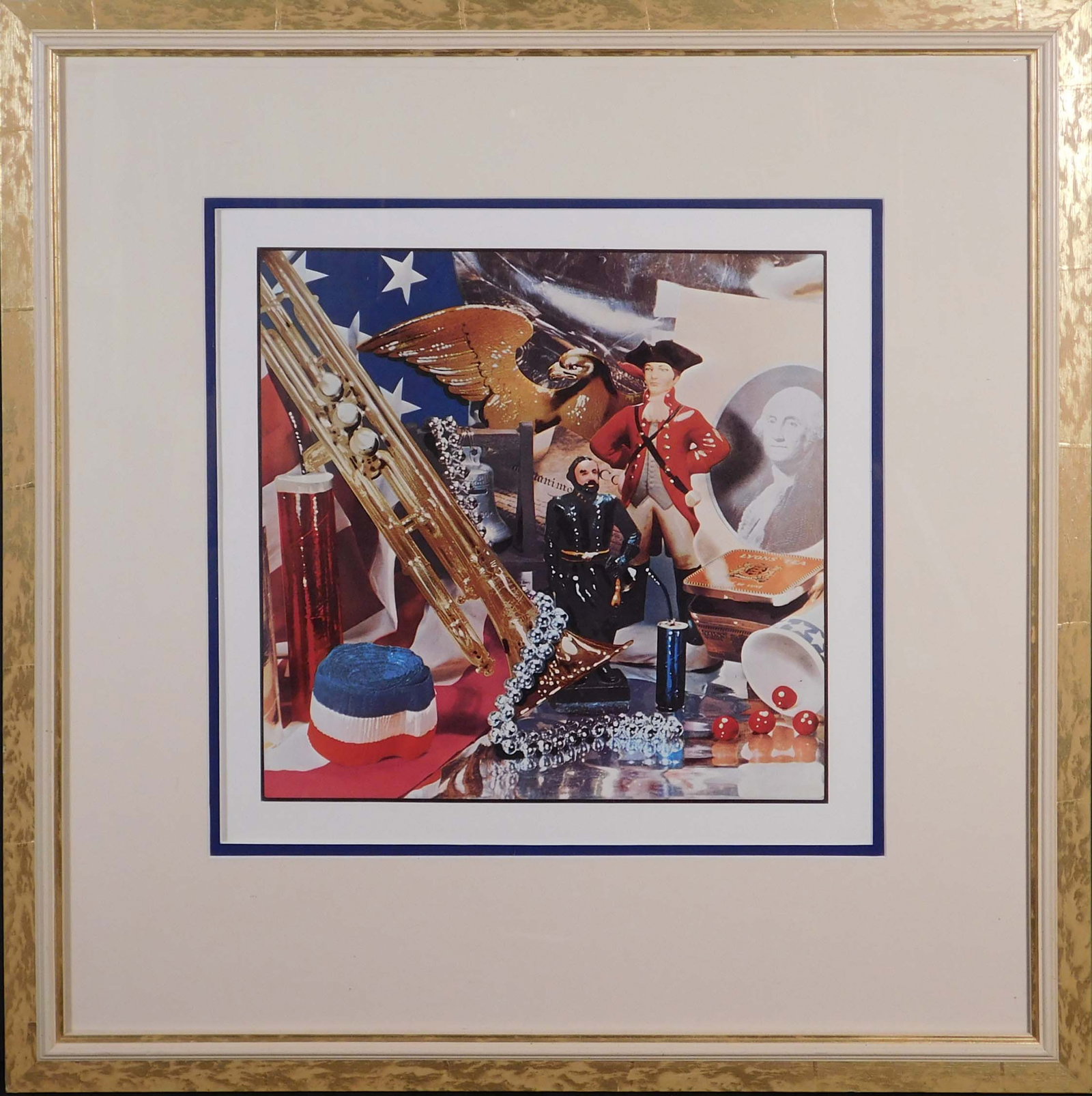 After Audrey Flack: Fourth of July Still Life: Audrey Flack (American, 1931) After: Fourth of July Still Life. 1975. Offset lithograph. A collage of symbols illustrating the American Revolution. From the Kent Bicentennial Portfolio/ Spirit of Inde