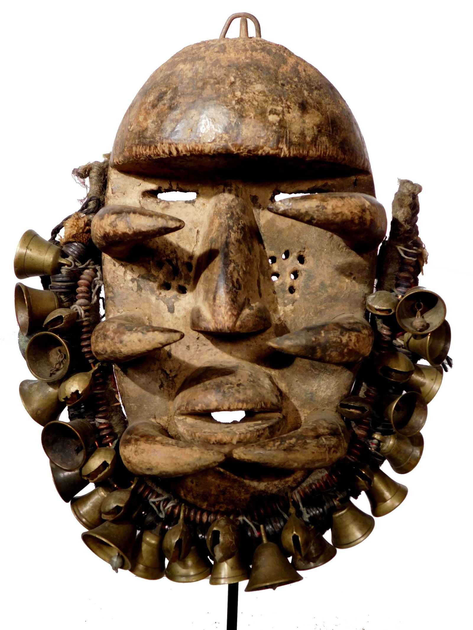 Bete Gre Mask w/Bells and Beads (1 of 8)