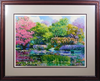 Claude Cambour: A Giverny et ses Reflets Bleux