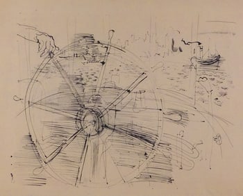 After Raoul Dufy: At The Helm