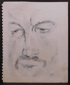 Otto Dix, Attributed: Study of a Man's Face