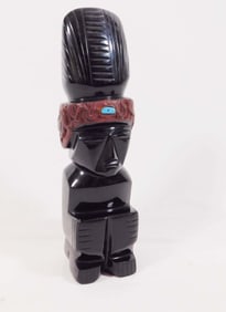 Mexican Jett Glass Sculpture