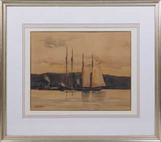 Bay with Sailboats