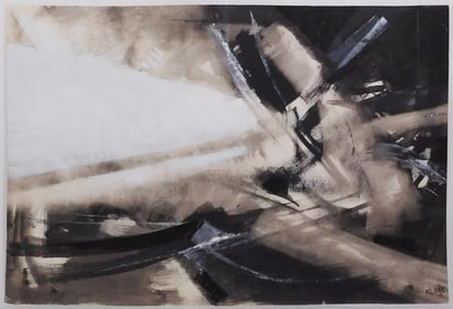 Franz Kline Attributed: Abstract Expressionist Composition