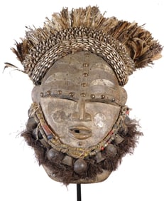 Elaborate Large Janus Mask, Dan People, Liberia