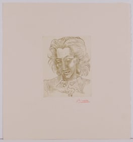 Style of Pablo Picasso: Portrait with Toggle Buttons