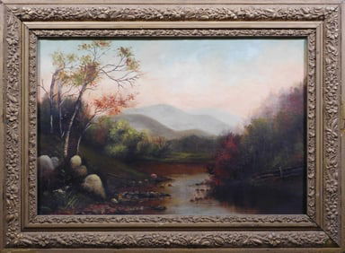 Tonalist Valley Scene