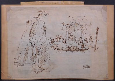 School of Francesco Guardi: Genre Scene Study