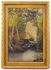 H.C.M: American School Brook in a Forest