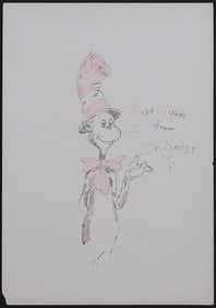 Dr. Seuss, Manner of: Best Wishes, Cat In The Hat