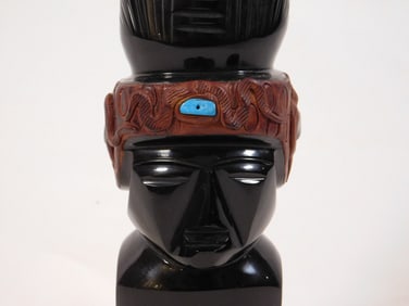 Mexican Jett Glass Sculpture