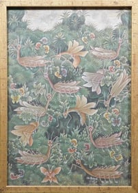 IKT Subidi: Balinese Batik Fabric, Naive Folk Art