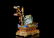 A Gilt-Silver Blueing Pedestal with Jadeite Ornament - 4