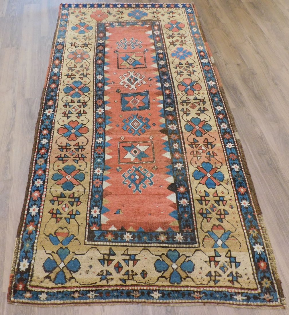 Antique Kazak Rug 4 x 8.1 (1 of 5)