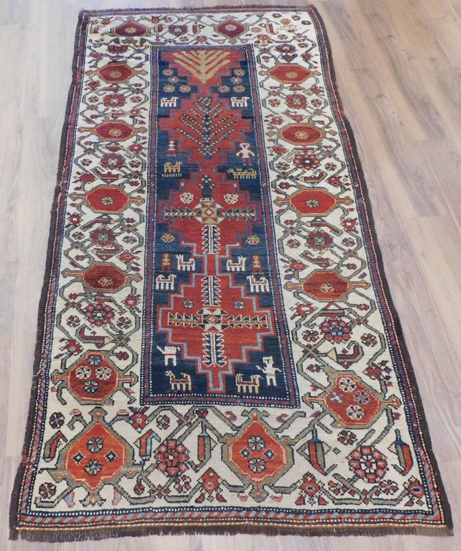 Antique Northwest Persian Rug 3.6 x 7 (1 of 4)